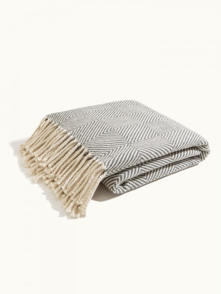 PLAID BELMONTE GRIS & CRÈME