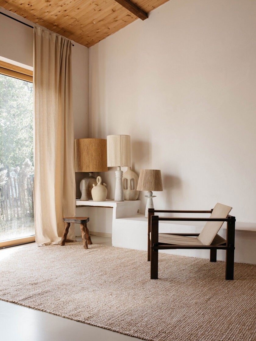 Recycled cotton Beja Rug | Saudade Design Size 60 x 100cm Background ...
